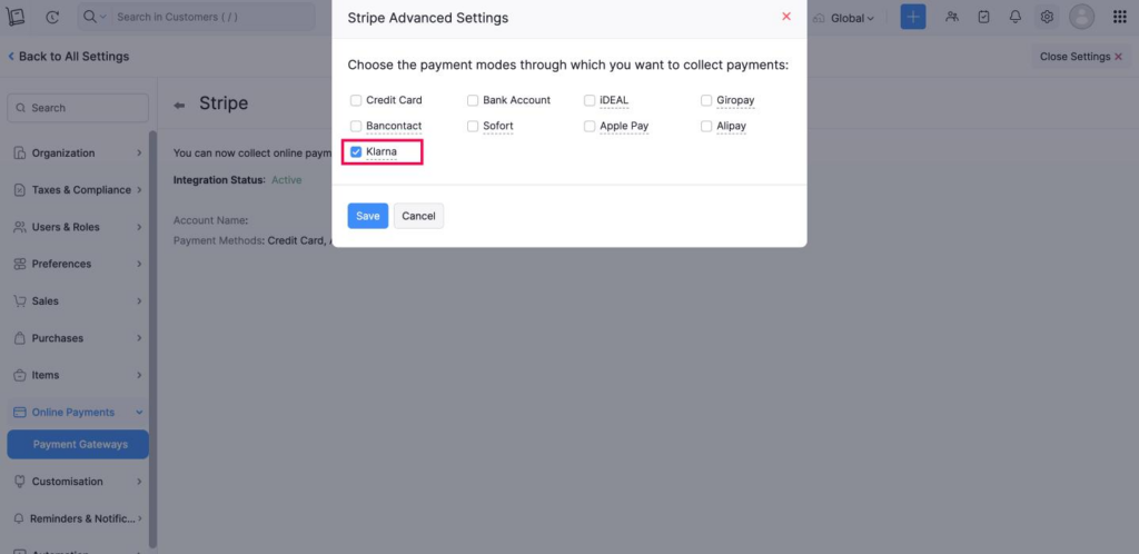 GoldstarIT_Zoho-Inventory_JuneUpdate_Klarna Payment Method for Stripe