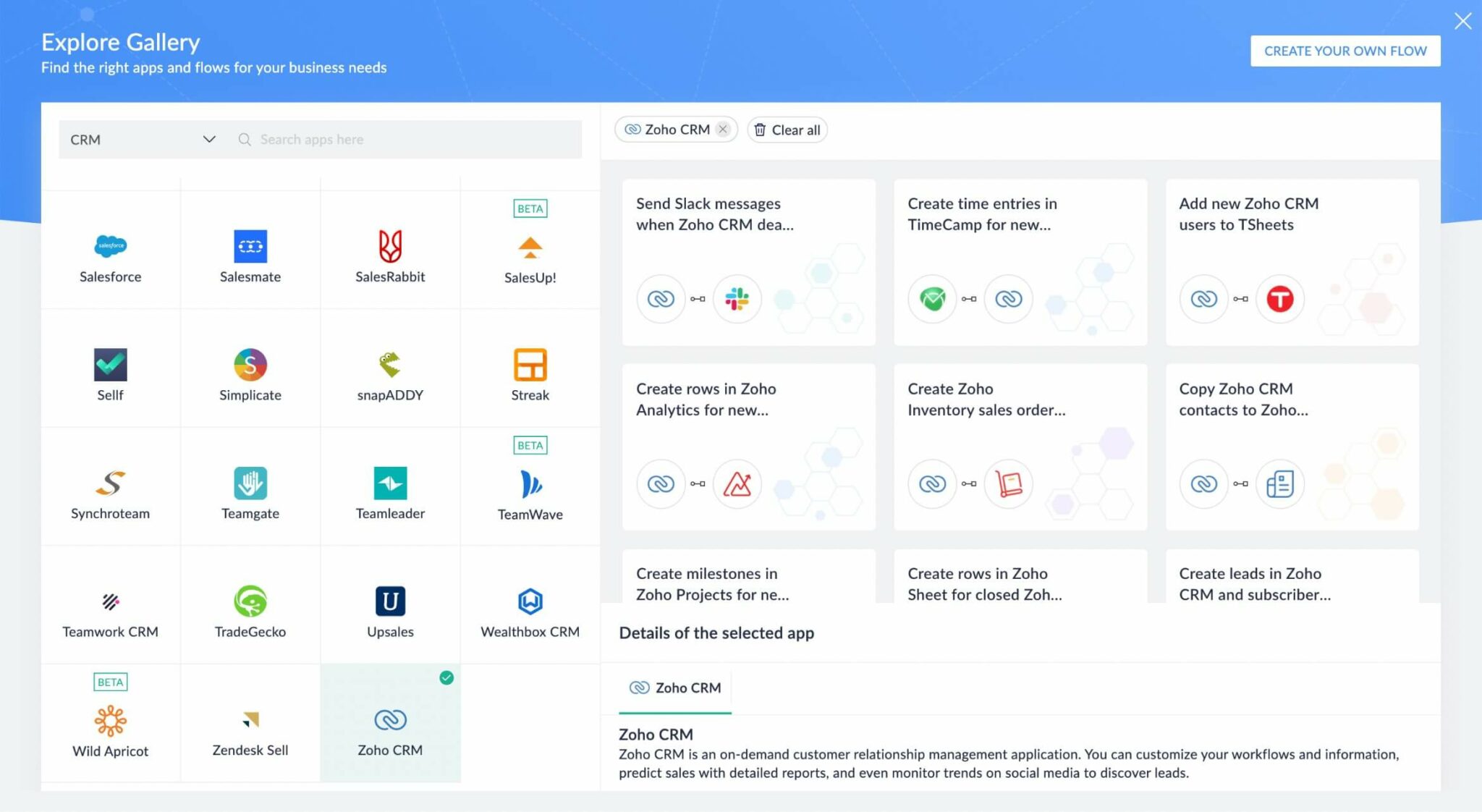 Goldstar_ZohoCRM Integration