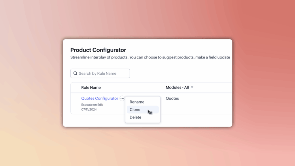 Zoho CRM update August 2025 Sales Force Automation CPQ enhancement